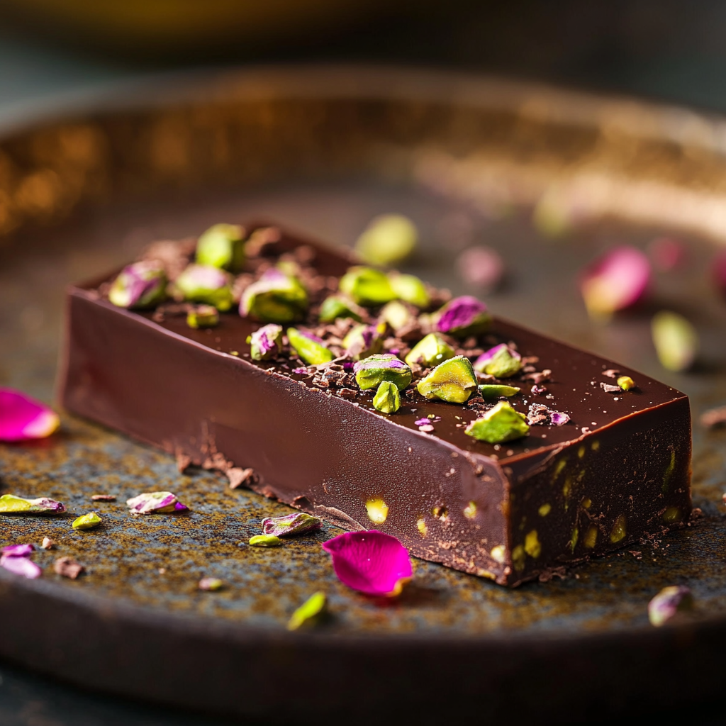 Dubai chocolate recipe with tahini and pistachios